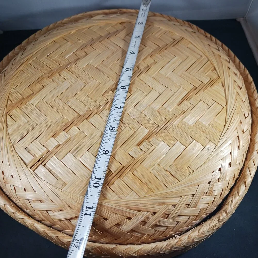 Vintage Wicker Round Basket sets of 4